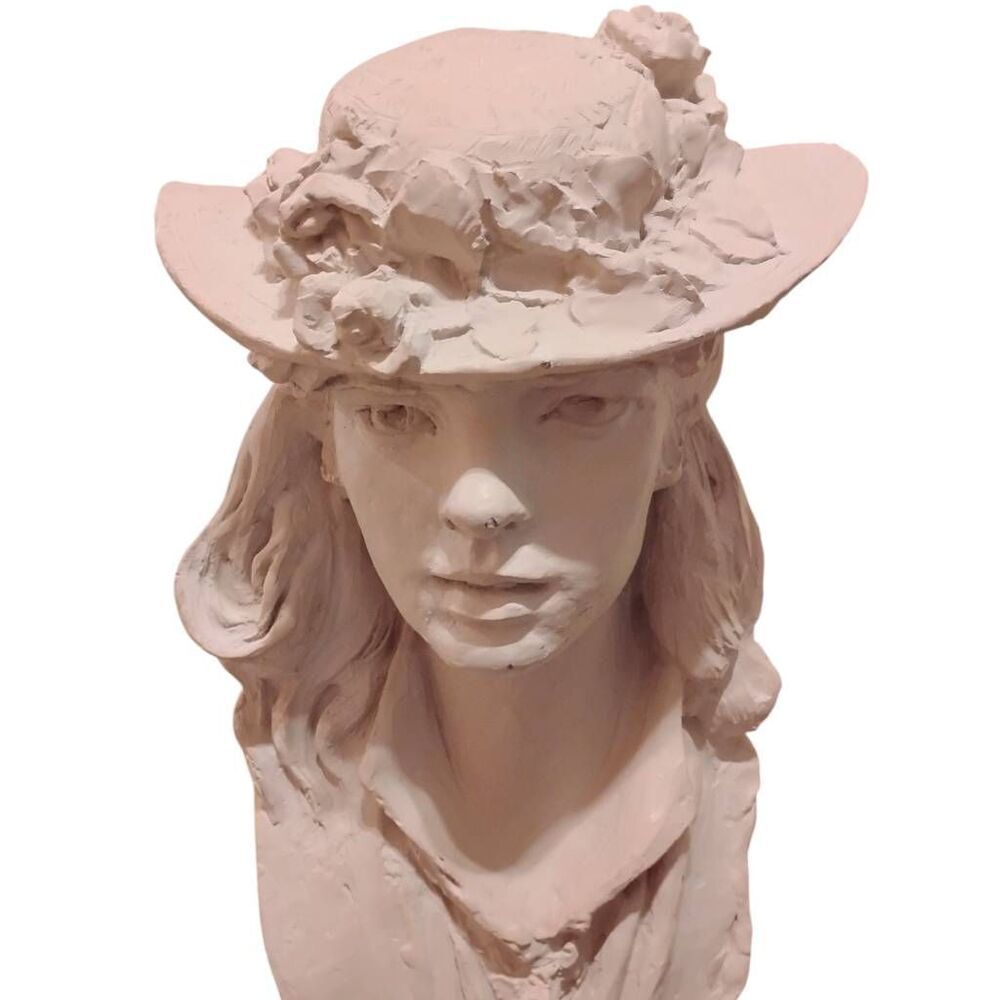 Vintage Austin Productions Reproduction of Artist Rodin Bust Lady Wearing Bonnet
